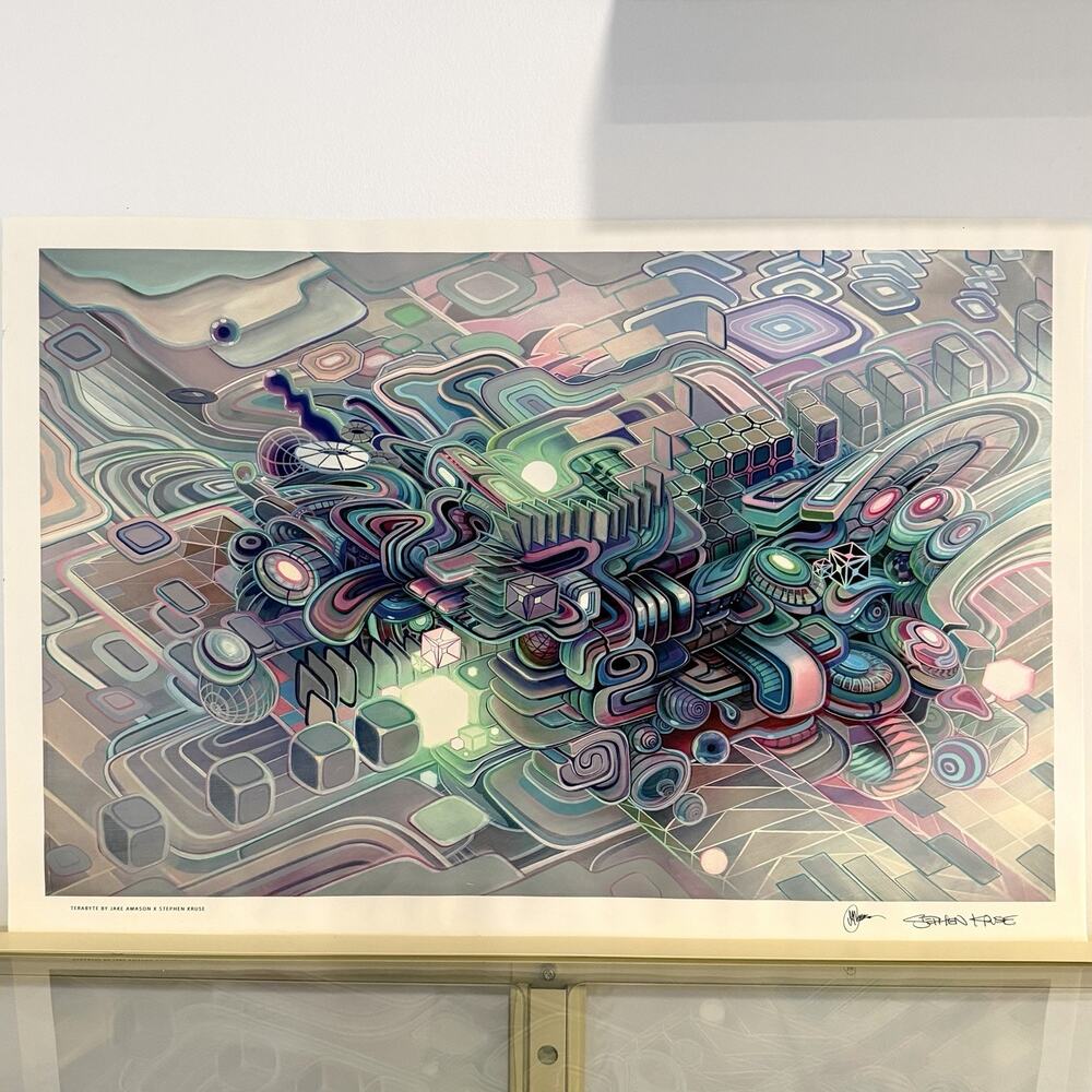 TERABYTE by Stephen Kruse X Jake Amason 24" x 16" Original Signed Print